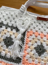 Load image into Gallery viewer, Hand Crochet Cotton Lined Tote Bag