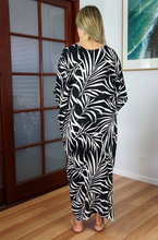 Load image into Gallery viewer, Long Kaftan Dress Vines Print