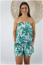 Load image into Gallery viewer, Short Romper Coconut Grove Print