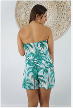 Load image into Gallery viewer, Short Romper Coconut Grove Print