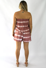 Load image into Gallery viewer, Short Romper Shibori Print