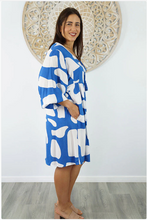 Load image into Gallery viewer, Avocado Dress Abstract Geo Print