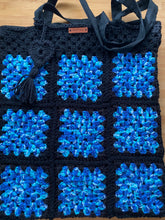 Load image into Gallery viewer, Hand Crochet Cotton Lined Tote Bag