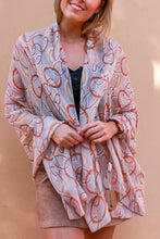 Load image into Gallery viewer, Large Cotton Feel Scarf Rings Print