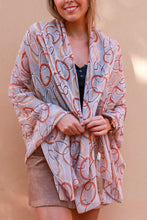Load image into Gallery viewer, Large Cotton Feel Scarf Rings Print