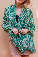 Load image into Gallery viewer, Large Cotton Feel Scarf Rings Print