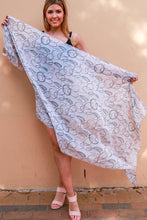 Load image into Gallery viewer, Large Cotton Feel Scarf Rings Print