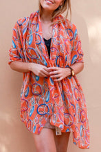 Load image into Gallery viewer, Large Cotton Feel Scarf Rings Print