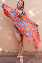 Load image into Gallery viewer, Large Cotton Feel Scarf Rings Print