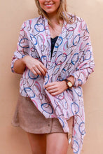 Load image into Gallery viewer, Large Cotton Feel Scarf Rings Print