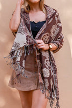 Load image into Gallery viewer, Large Pashmina Scarf Rose Print