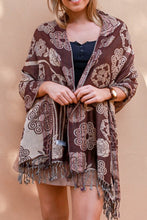 Load image into Gallery viewer, Large Pashmina Scarf Rose Print