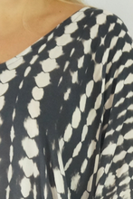 Load image into Gallery viewer, Long Kaftan Dress Crackle Tie Dye Print