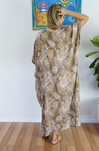 Load image into Gallery viewer, Long Kaftan Dress Palm Cove Print