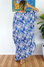 Load image into Gallery viewer, Long Kaftan Dress Palm Cove Print