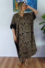 Load image into Gallery viewer, Long Kaftan Dress Pendant Print