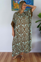 Load image into Gallery viewer, Long Kaftan Dress Pendant Print