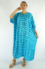 Load image into Gallery viewer, Long Kaftan Dress Teardrop Print