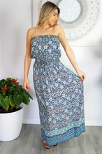 Load image into Gallery viewer, Long Tube Dress Polly Print