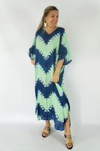 Load image into Gallery viewer, Long Kaftan Dress Culture Tie Dye Print