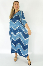 Load image into Gallery viewer, Long Kaftan Dress Culture Tie Dye Print