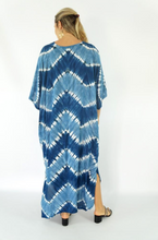 Load image into Gallery viewer, Long Kaftan Dress Culture Tie Dye Print