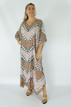 Load image into Gallery viewer, Long Kaftan Dress Culture Tie Dye Print