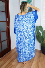 Load image into Gallery viewer, Long Kaftan Dress Interlock Print