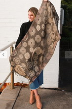 Load image into Gallery viewer, Large Pashmina Scarf Rose Print