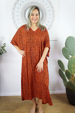 Load image into Gallery viewer, Long Kaftan Dress Jellybean Print