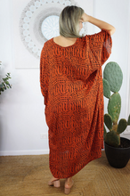 Load image into Gallery viewer, Long Kaftan Dress Jellybean Print