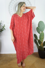 Load image into Gallery viewer, Long Kaftan Dress Links Print