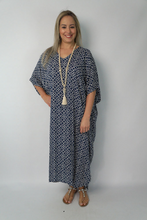 Load image into Gallery viewer, Long Kaftan Dress Links Print