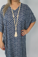 Load image into Gallery viewer, Long Kaftan Dress Links Print