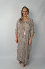 Load image into Gallery viewer, Long Kaftan Dress Links Print