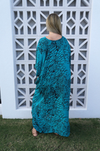 Load image into Gallery viewer, Long Kaftan Dress Animal Print