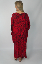 Load image into Gallery viewer, Long Kaftan Dress Animal Print