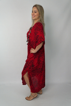Load image into Gallery viewer, Long Kaftan Dress Animal Print