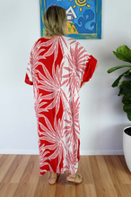 Load image into Gallery viewer, Long Kaftan Dress Reunion Print