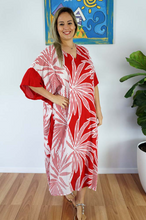 Load image into Gallery viewer, Long Kaftan Dress Reunion Print