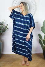 Load image into Gallery viewer, Long Kaftan Dress Nirvana Print