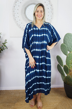 Load image into Gallery viewer, Long Kaftan Dress Nirvana Print