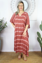 Load image into Gallery viewer, Long Kaftan Dress Nirvana Print