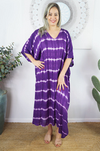 Load image into Gallery viewer, Long Kaftan Dress Nirvana Print