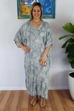 Load image into Gallery viewer, Long Kaftan Dress Palm Cove Print