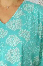 Load image into Gallery viewer, Long Kaftan Dress Sunflower Print