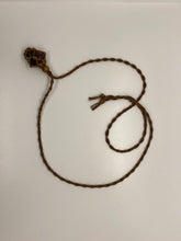 Load image into Gallery viewer, Macrame Interchangeable Crystal Pouch Necklace