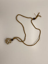 Load image into Gallery viewer, Macrame Interchangeable Crystal Pouch Necklace