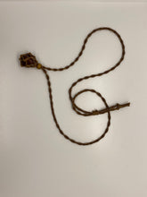 Load image into Gallery viewer, Macrame Interchangeable Crystal Pouch Necklace