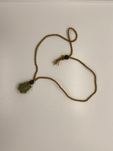 Load image into Gallery viewer, Macrame Interchangeable Crystal Pouch Necklace